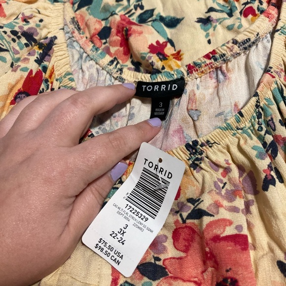 NWT Torrid Floral Dress Size 3 - Picture 4 of 5